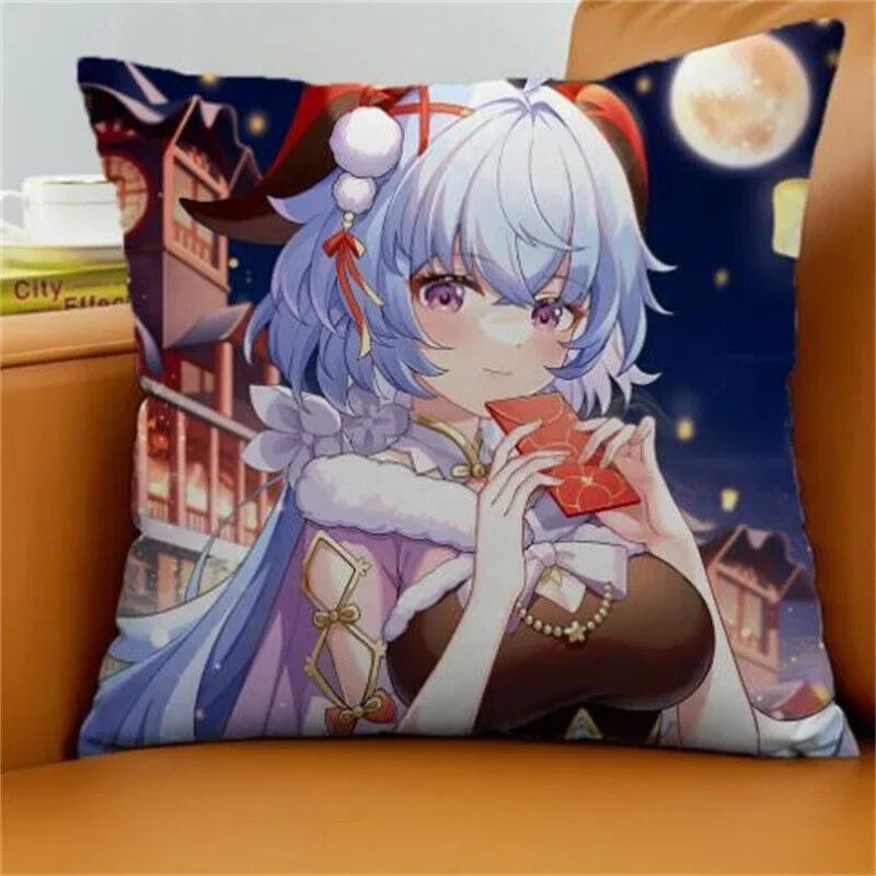 Axyaa Gan Rain Anime Cushion Cover for Stylish Home Decor