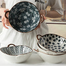 Axya 780ml Ceramic Soup Bowl With Handle for Kitchen Tableware and Pasta Dish