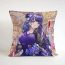Axyaa Square Cushion Cover - Genshin Impact Pillowcase for Sofa Décor & Gifts