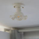 Axyaa Ceramic Copper LED Ceiling Light Modern Lamp for Home Decor