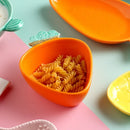 Axyaa Ceramic Carrot-Shaped Salad Bowl Soup Bowl for Family Snacks and Fruit