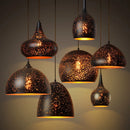 Axyaa Retro Carved Pendant Light: Creative Atmosphere Chandelier for Living Room, Coffee Shop, Bar