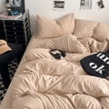Axyaa 100% Cotton Bedding Set - Double Size - Solid Color