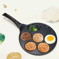 Axyaa Seven-hole Non-stick Animal Smiley Pancake Pan with Bakelite Handle