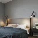 Axyaa Rotatable LED Wall Lamp Gold White Metal for Bedroom Living Room