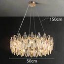 Axyaa Crystal Chandelier Pendant Light for Living Room Dining Room Ceiling Lighting
