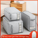 Axyaa Quilt Blanket Storage Bag with Visible Window - Large Capacity Organizer Case