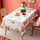 Axyaa Thanksgiving Pumpkins Tablecloth: Waterproof, Perfect for Home Decor & Family Gatherings