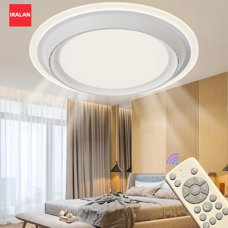 Axyaa Ceiling Fan with Hidden Blade, Remote Control, LED Lights - Home Decoration