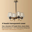 Axyaa European Retro Copper Pendant Light for Modern Dine & Living Room Decor