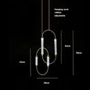 Axyaa Nordic LED Pendant Lamp, Luxury Living Room Lighting