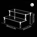 Clear Acrylic Makeup Organizer Rack by Axyaa - Cosmetic Storage Stand for Eyeshadow, Lipstick, Powder