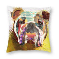 Axyaa Cute English Bulldog Floor Pillowcase for Home Decor