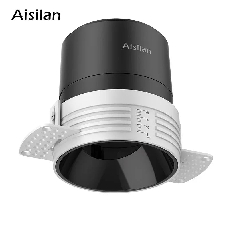 Axyaa Frameless 7W LED Downlight, Anti-glare Spot Light for Living Room, Bedroom