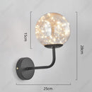 Axyaa LED Glass Sphere Wall Lamp for Bedroom Living Room Dining Room Lighting