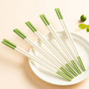 Axyaa Silicone Chopsticks: High Temp Resistant, Steel Core, Mold Resistant, Anti-Slip, Food Grade