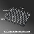 Axyaa Stainless Steel Buffet Tray Set with Drain Rack & Grease Trap