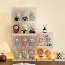 Axyaa Acrylic Doll Display Cabinet: Large Capacity Dustproof Organizer & Desktop Storage Solution