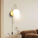 Axyaa Nordic G9 LED Wall Lamps, Black Gold Fixtures for Corridor