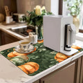 Axyaa Halloween Head Kitchen Absorbent Mat - Antiskid & Quick Dry Dish Drying Mat