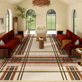 Axyaa Retro Style Large Waterproof Carpet for Living Room, Non-slip Soft Rug