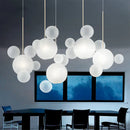 Axyaa Cute Ball Chandelier: Creative Spherical Pendant Light for Bedroom, Restaurant, and Shop.