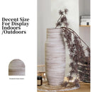 18" Axyaa White Ceramic Vases for Centerpieces & Floor, Boho Pampas Grass Fireplace Décor
