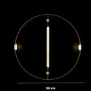 Axyaa Gold Tube Floor Lamp - Modern Minimalist Nordic LED Light