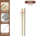 Axyaa Portable Stainless Steel Non Slip Chopsticks Set