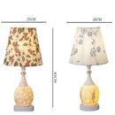 Vintage Floral Table Lamp by Axyaa – Ceramic Warm Light for Bedroom & Living Room
