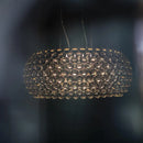 Axyaa Clear Gold Acrylic Pendant Light for Modern Dining Room décor.
