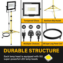 Axyaa 100W LED Flood Light with Adjustable Tripod Stand, Indoor Outdoor IP66