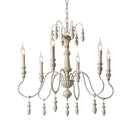 Axyaa French Country Chandelier: Wrought Iron Retro Art Deco Lamps for Living Room, Bedroom, Dining Study