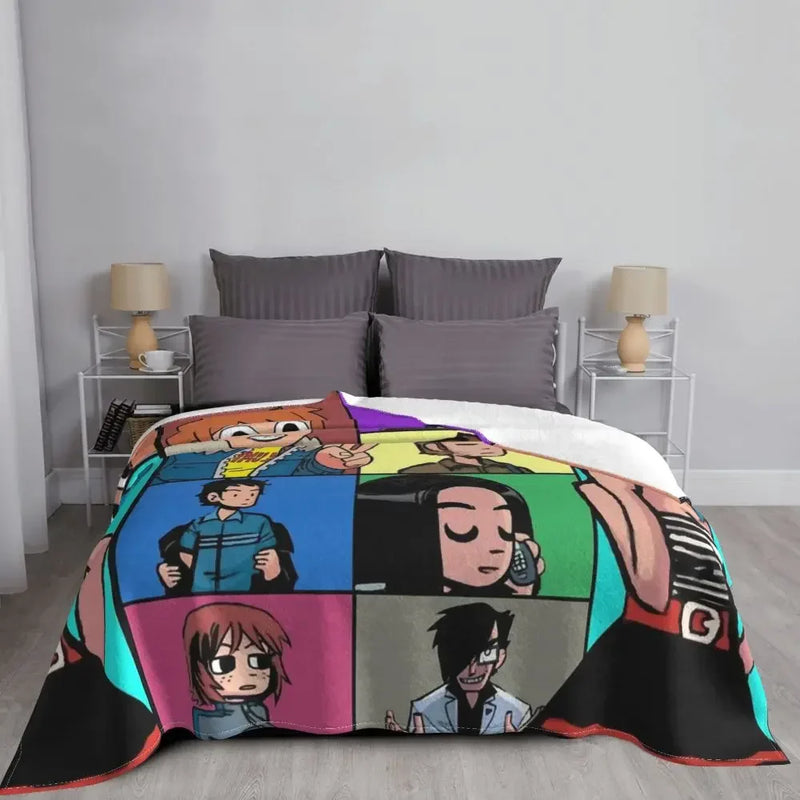 Axyaa Scott Pilgrim Fleece Blanket-Must-Have for Spring/Autumn