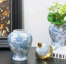 Axyaa Blue White Porcelain Vases Jars Jingdezhen Ornaments Home Decor Crafts