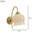 Axyaa Copper Cream Lily Of The Valley Wall Lamp for Bedroom and Living Room