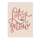Boho Pink Christmas Tree Snowflake Wall Art Print Set by Axyaa