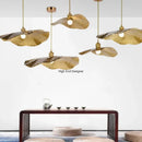Axyaa Lotus Leaf LED Chandelier: Modern Nordic Style Pendant Light for Home Interior