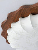 Axyaa Vintage Wood Ceiling Light Chandelier - Retro Fabric Art Deco Mood Light