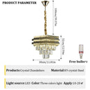 Axyaa Modern Crystal Chandelier Ceiling Light for Living Room Home Decor