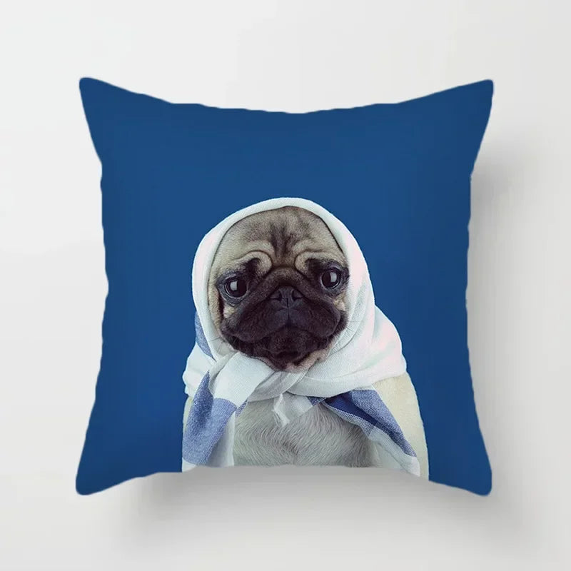 Cute French Bulldog Pillowcase for Home Decor by Axyaa