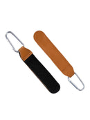 Axyaa Silvery D Shape Pu Leather Hook - Adjustable, Strong Bearing