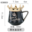 Axyaa Ceramic Couple Coffee Cup Set with Lid