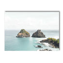 Axyaa Beach Vibes Canvas Poster: Starfish Shell Palm Tree Wall Art Print