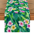 Watercolor Flowers Rabbit Table Runner | Axyaa Kitchen Dining Wedding Decor