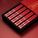 Axyaa Aluminum Alloy Chopsticks Set - 5 Pairs Reusable Sushi Sticks Korean Tableware
