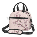 Axyaa Sakura Cherry Blossoms Insulated Lunch Bag: Reusable Thermal Cooler for Work, School, Picnic