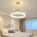 Axyaa Luxury Petals Crystal Chandelier for Living Room, Bedroom, and Restaurant