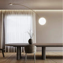 Axyaa Curved Iron Wall Lamp with White Glass Ball - Home Decoration Lighting