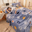 Axyaa Cartoon Strawberry Fleece Blanket: Soft Warm Winter Bed Sofa Nap Plush Shawl Blanket
